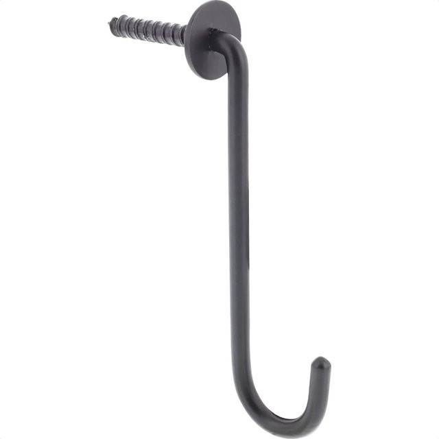 Wagner Wandhaken Hooks4home Retro aus Stahl in Schwarz Matt, B: 115 mm, H: 35 mm - Bild 1