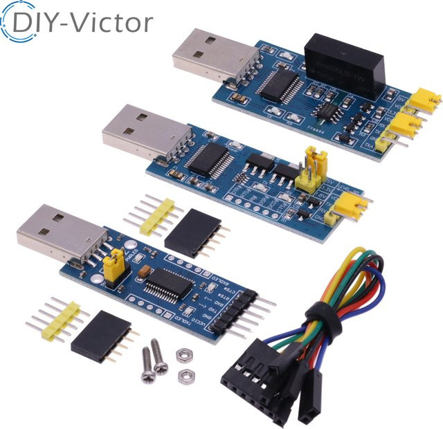 ADUM3201 FT232 USB zu TTL Adapter mit photoelektrischer Isolierung, FTDI, Blau - Bild 1