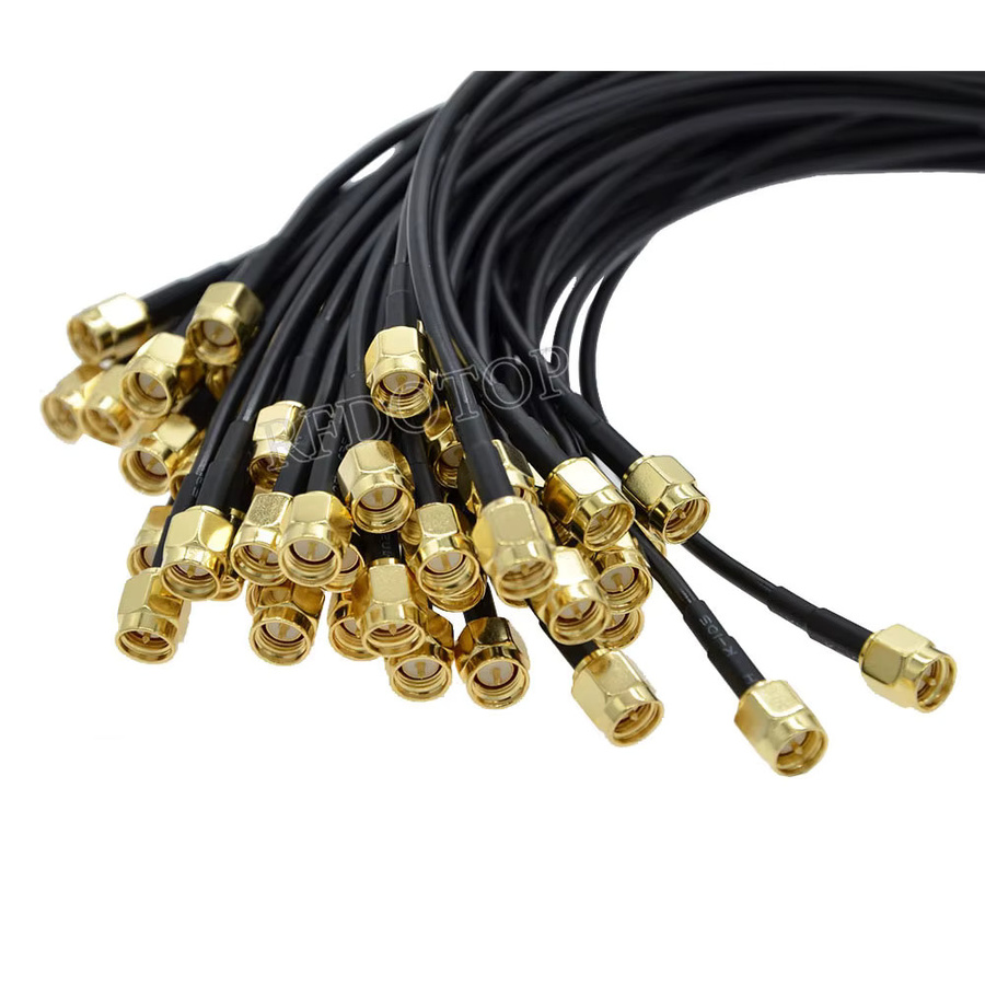 RFDOTOP RG174 SMA auf RCA Koaxial-Verlängerungskabel Jumper 50 Ohm für Videorekorder - Bild 3