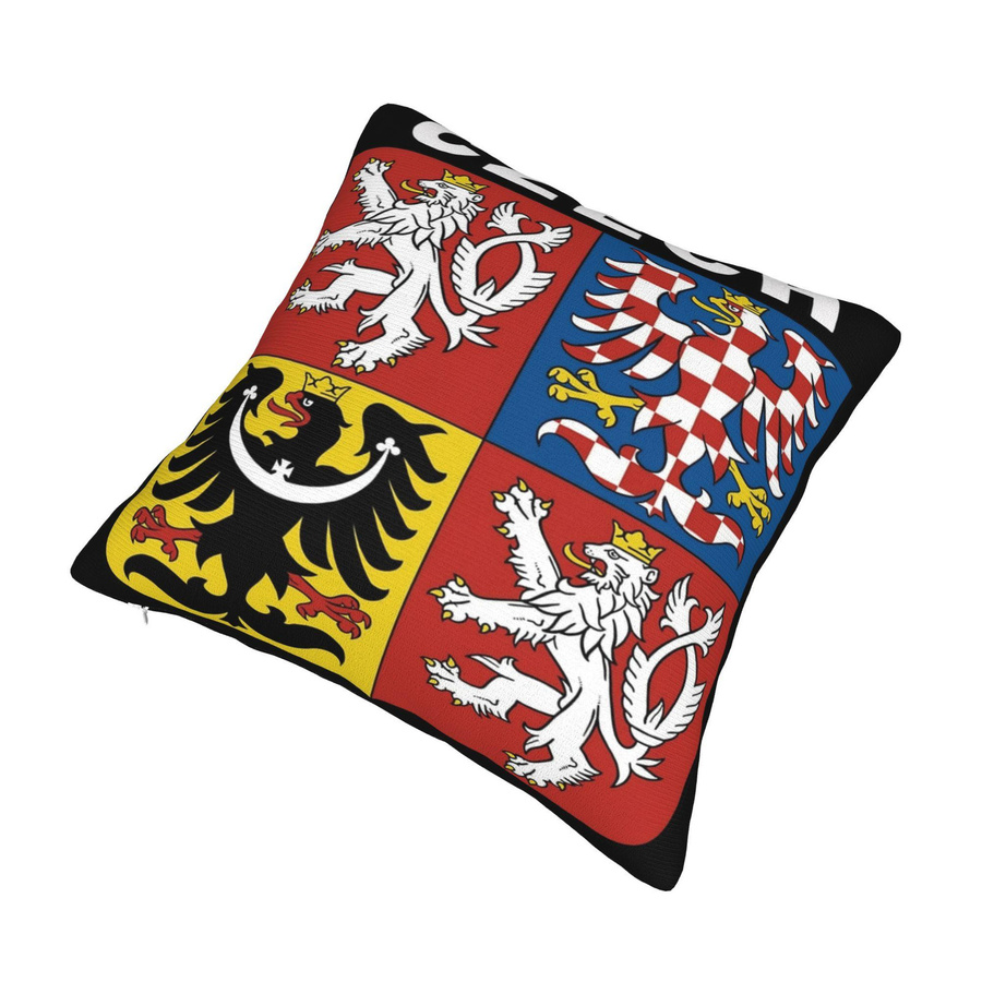 Dekorative Kissenbezüge mit Wappen der Tschechischen Republik in Multicolor, Breite: 18 cm x Höhe: 18 cm - Bild 3