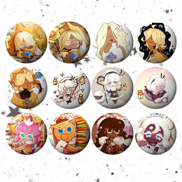 52TOYS Brosche, Cookie Runs Kingdoms, Metall, Unisex - Bild 1