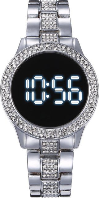 Le Jardin Armbanduhr, Digitaluhr, Quarz, Edelstahl, Silber, Damen - Bild 1