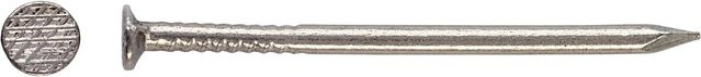 LUX-TOOLS Flachkopf Drahtnagel aus Stahl, Farbe: Blank, Durchmesser: 2 mm, Länge: 40 mm, Gewicht: 1 kg - Bild 1
