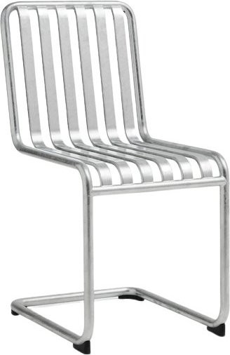 HAY Palissade Cantilever Stuhl aus pulverbeschichtetem Stahl in Silber - Bild 1