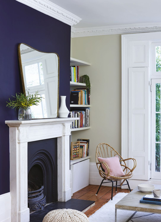 Farrow & Ball Modern Emulsion Wandfarbe Titmouse Blue W24 Blau Grau 5 l - Bild 1