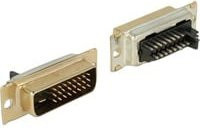 Delock Steckverbinder DVI 24+1 Stecker Lötversion in Silber - Bild 1