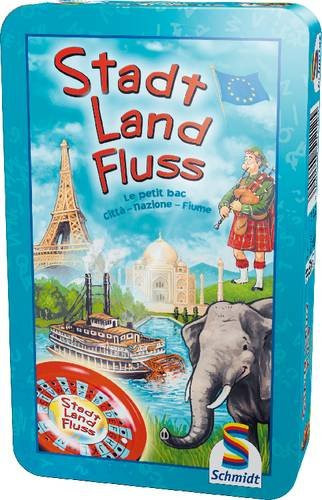 Schmidt Spiele Stadt, Land, Fluss, Partyspiel, Quizspiel, Metalldose - Bild 1