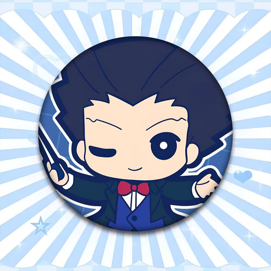 Ace Attorney Brosche, Emaille-Pin, rund - Bild 5