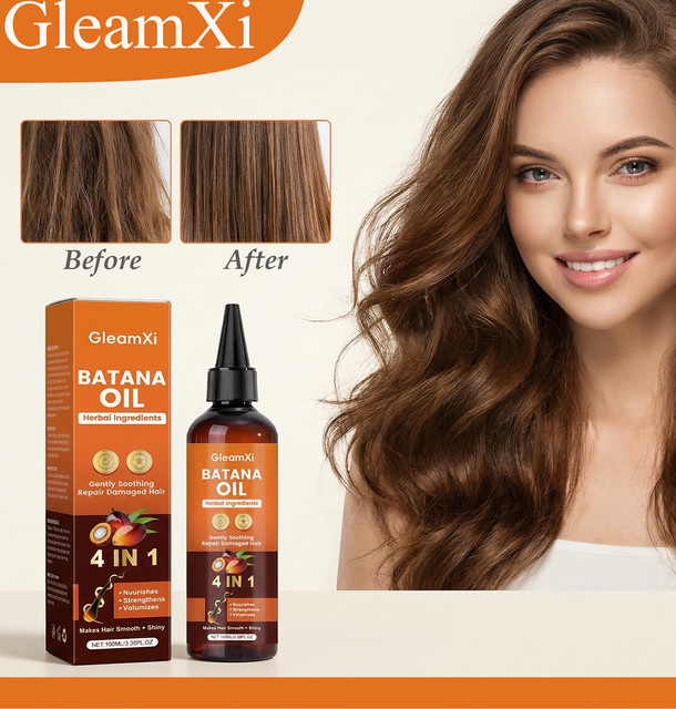 GleamXi Batana-Öl Haarpflege, 100 ml, für strapaziertes Haar - Bild 1
