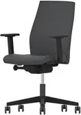 NowyStyl Bürodrehstuhl SO-one in Schwarz mit Stoffbezug und Armlehnen - Bild 1