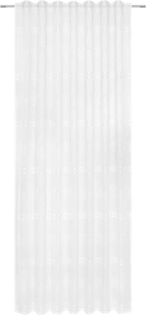 Modern Living Fertigvorhang Louis in Weiß, transparent gestreift, B/H: 140 x 245 cm - Bild 1