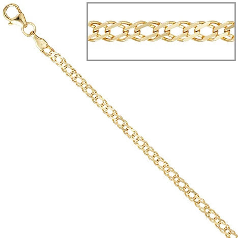 Colfem Zwillings-Panzerarmband, 333 Gold, 19 cm, Unisex - Bild 1