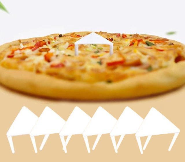100 Stück Pizza Saver aus Kunststoff in Weiß zur Stabilisierung deiner Pizza-Verpackung - Bild 1