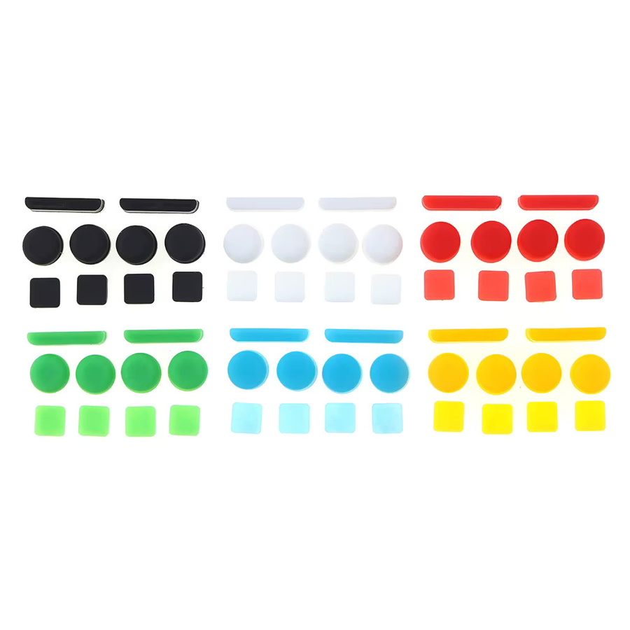 OCGAME Ersatz Gummifüße und Schraubabdeckungen für DSI XL und NDSi XL LL in Gelb - Bild 2