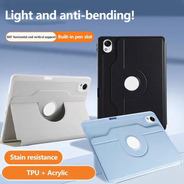 Smart Case für Huawei MatePad Pro 12.2 Air und MatePad Pro 11 mit 360 Grad Rotation, stoßfeste Abdeckung, Farbe: Schwarz - Bild 1