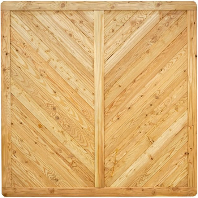 GartenLand Massivzaun NIZZA Holzzaun aus Lärche, Farbe Naturbelassen/Braun, blickdicht, B/H: 180 x 180 cm - Bild 1