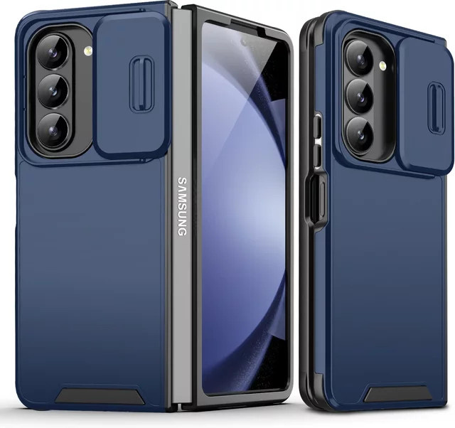 Armor Magnetic Magsafe Slide Kameraschutz Handyhülle für Samsung Galaxy Z Fold 7 6 5 4 5G in Purple - Bild 1