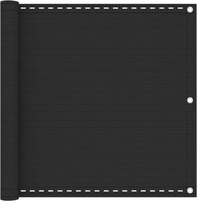 vidaXL Balkon Sichtschutz aus HDPE in Anthrazit, Breite: 90 cm, Tiefe: 600 cm - Bild 1
