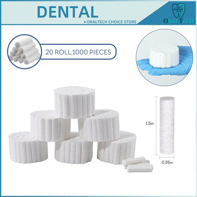dentst Medizinische Chirurgische Baumwollrollen, 1000 Stück - Bild 1