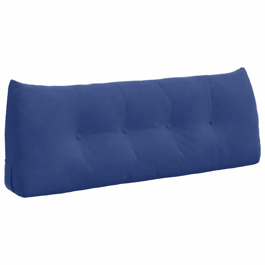 vidaXL Rückenkissen aus Samt in Blau, B/T/H: 120 x 24 x 50 cm - Bild 2