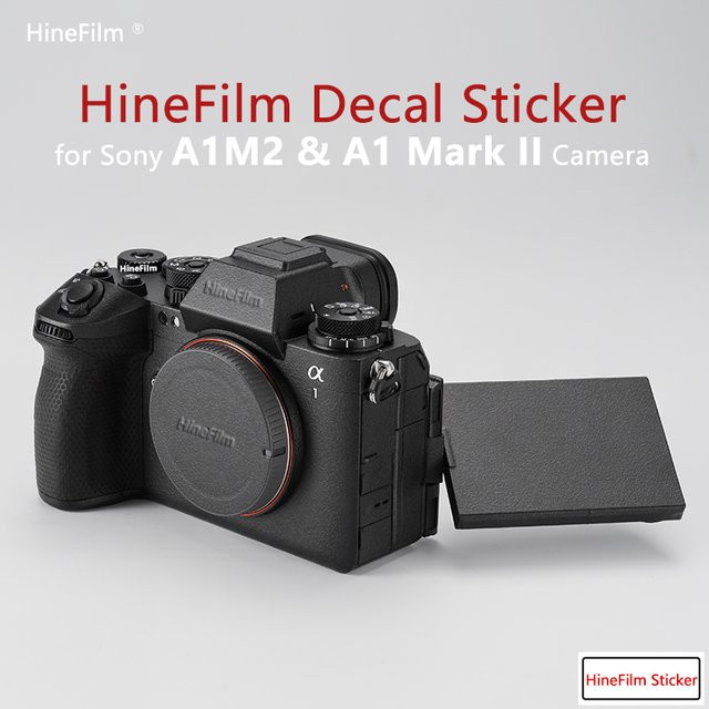 Hinefilm Skin Schutzfolie für Sony Alpha 1 II ILCE-1M2 Kamera in Schwarz und Blau - Bild 1