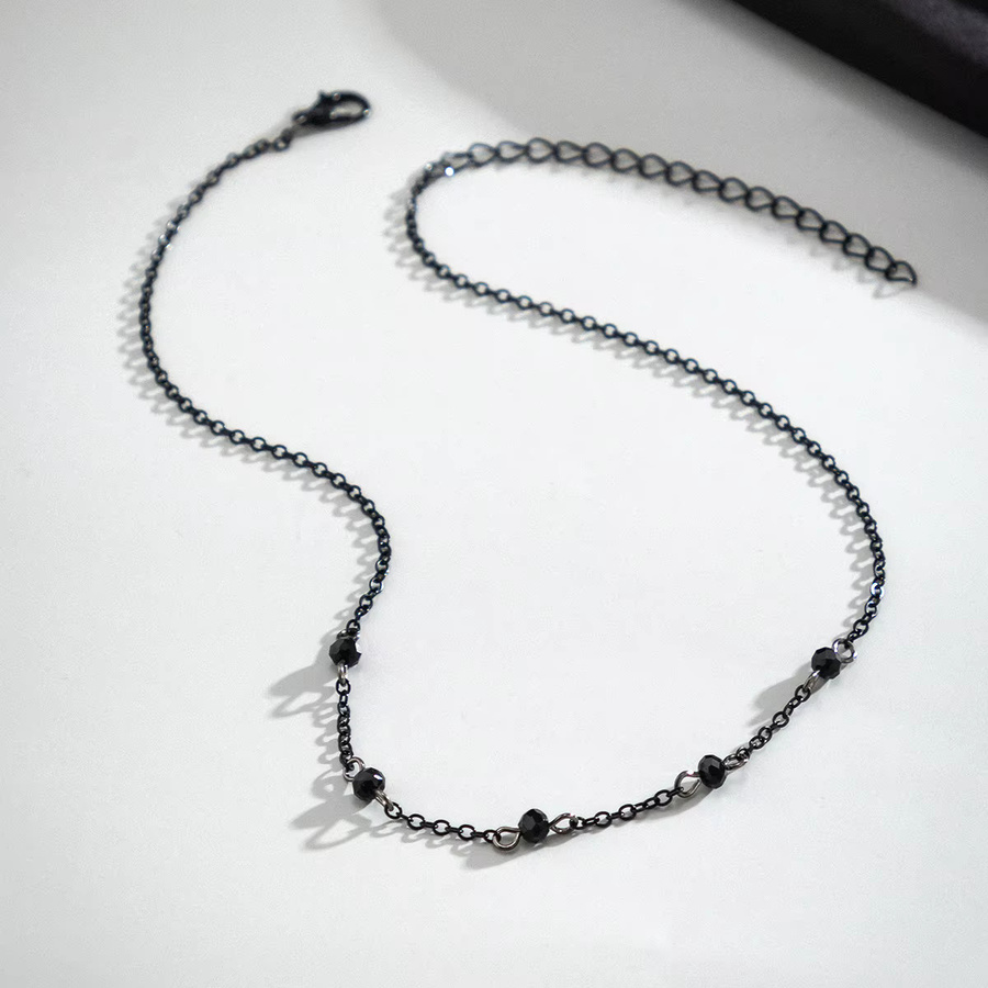Salircon Halskette, Gothic, Metall, Schwarz, Damen - Bild 2