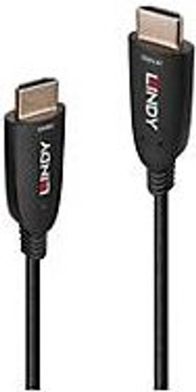 Lindy HDMI Glasfaser Hybrid Kabel Schwarz 20 m unterstützt 8K 60 Hz und 4K 120 Hz - Bild 2