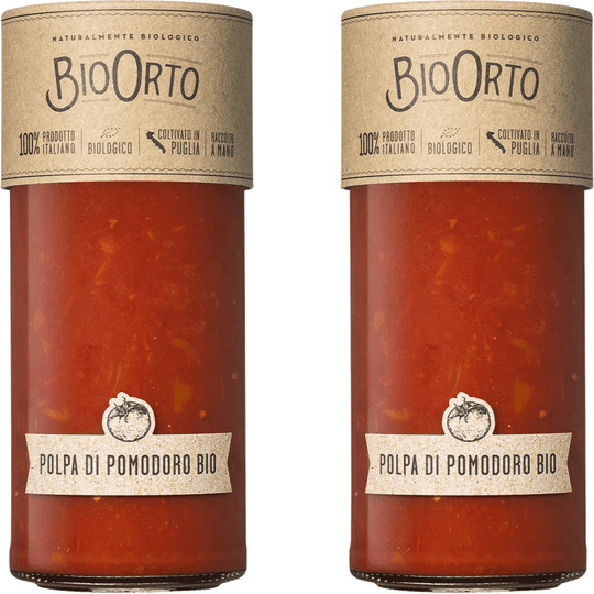 Bio Orto Tomatensauce mit Fruchtstücken 2 x 520 g - Bild 1