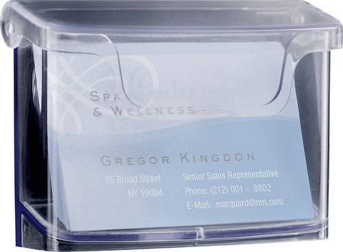 Sigel Visitenkartenbox Outdoor aus Acryl in Transparent mit 1 Fach für bis zu 60 Karten - Bild 1