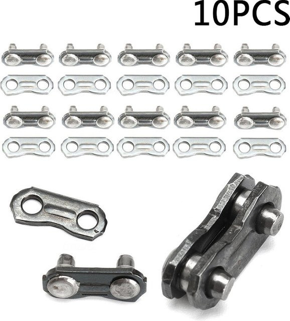 10 Stück Kettensäge Verbindungsglieder für 325 058 Kettenschneider Links in Silber von VIBRATITE - Bild 1