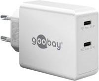 goobay USB-C Dual-Schnellladegerät 36 Watt PD in Weiß - Bild 1