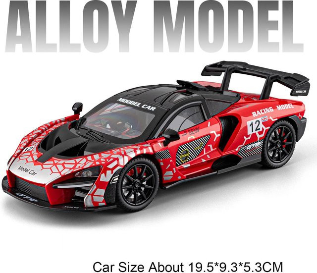 Linyi toy car McLaren Senna Sportwagen Modell, 1:24, mit Licht und Sound, ab 14 Jahren - Bild 1