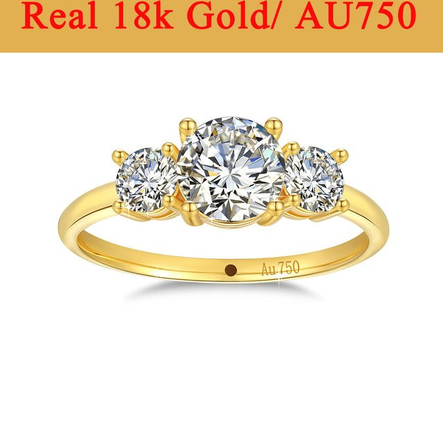 LONGUE VUE Goldring, 750 Gold, Diamant, Damen - Bild 1