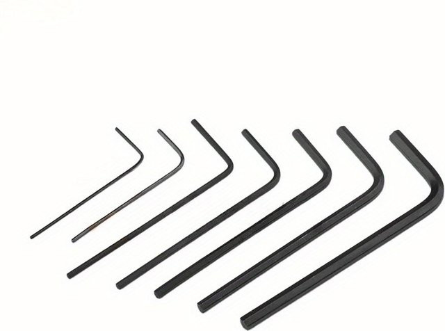SZwatch Mini Inbusschlüssel Set aus Legierungstahl, 7-teilig, Schwarz, 0,7 bis 3 mm - Bild 1