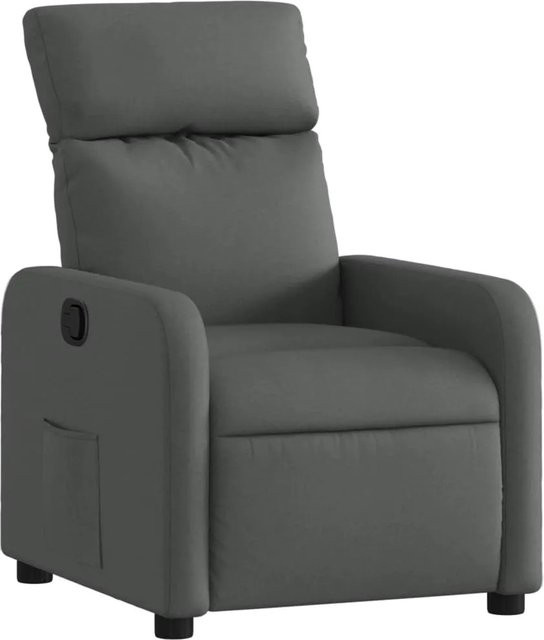 vidaXL Relaxsessel Modell 80 in Dunkelgrau mit Stoffbezug und Armlehnen - Bild 1