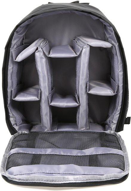 TOMTOP JMS Kamerarucksack für DSLR und Video Kamera, wasserabweisend und atmungsaktiv, grau - Bild 1