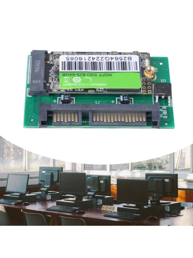 POFAN Half-Slim III Disk 64 GB SSD Interne Festplatte für Notebooks in Grün - Bild 3