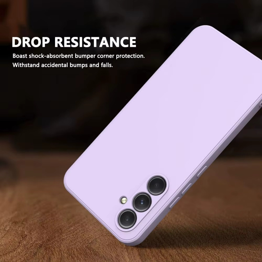 Stoßfeste Silikonhülle für Samsung Galaxy A57 A37 A27 A17 A07 A56 A36 A26 A16 A06 A55 A35 A25 A15 A05 A05S in Sand und Purple - Bild 3