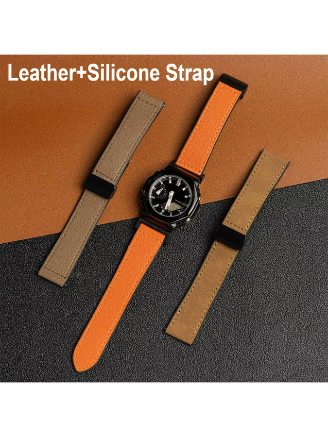 CHIICSMART Uhrenarmband Leder, Silikon, Modern - Bild 3