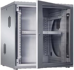 Rittal FlatBox Gehäuse mit Sichttür in Grau, B/T/H: 60 x 60 x 35,8 cm - Bild 1