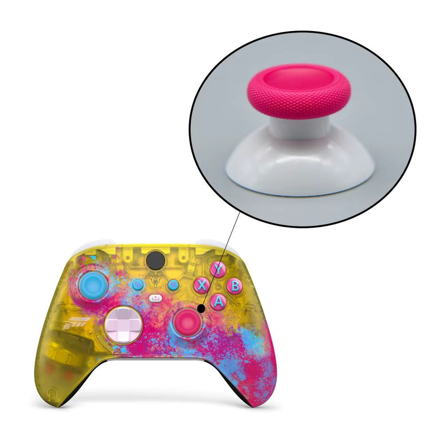 Gootrades Gehäuseschale für Xbox Series X S Controller in Multicolour mit Batterieabdeckung, Seitenschienen, Dpad und Knopfgriffen - Bild 2