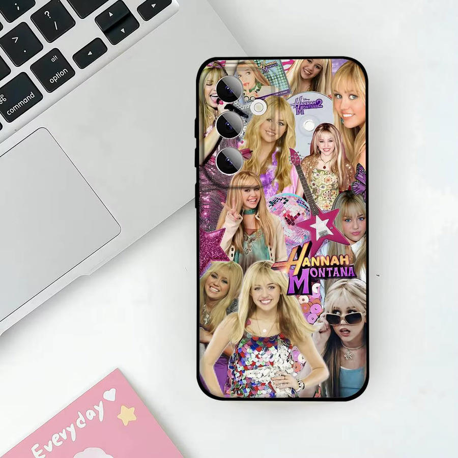 H-Hannah M-Montana-ES Soft Cover Handyhülle für Samsung Galaxy S21 S22 S23 S24 S25 S26 Ultra FE Plus 5G A52S in Multicolour - Bild 4
