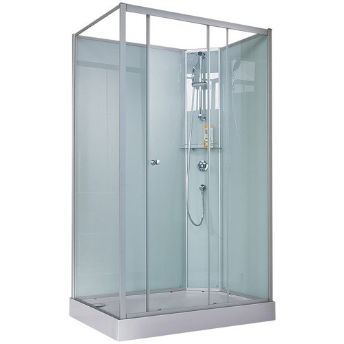 Schulte Komplettdusche Express Plus Ibiza, rechte Anschlagrichtung, weiß/silberfarben, B/T/H: 140 x 90 x 204 cm - Bild 2