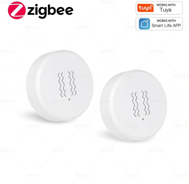 Tuya Zigbee Vibrationssensor mit XYZ-Achse zur Neigungserkennung in Weiß - Bild 1