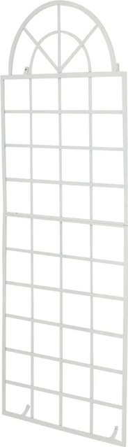 DELUKE Rankgitter GUNNAR Metall Weiß Rankhilfe für Kletterpflanzen B: 70 cm, H: 180 cm - Bild 1