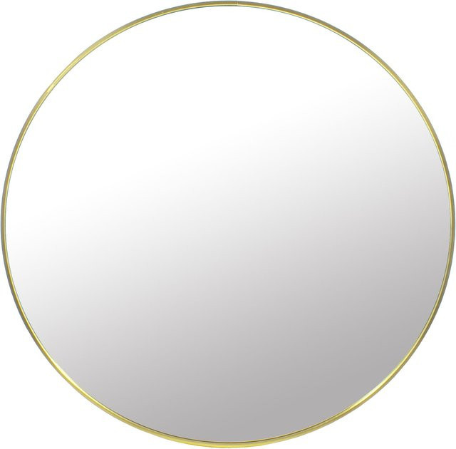 Runder Wandspiegel OSKAR aus Metall in Gold, Durchmesser: 70 cm, Tiefe: 3,5 cm - Bild 1