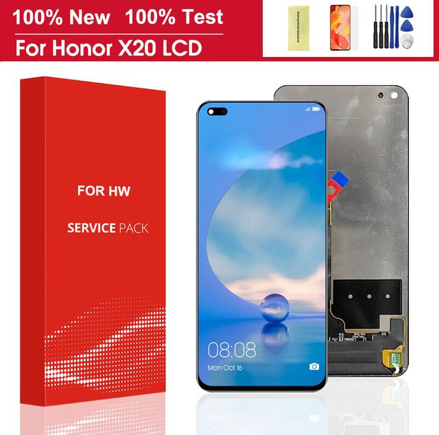 Huawei Nova 8i Ersatz LCD-Touchscreen Digitalisierer mit Rahmen, 6.67 Zoll, Schwarz - Bild 1