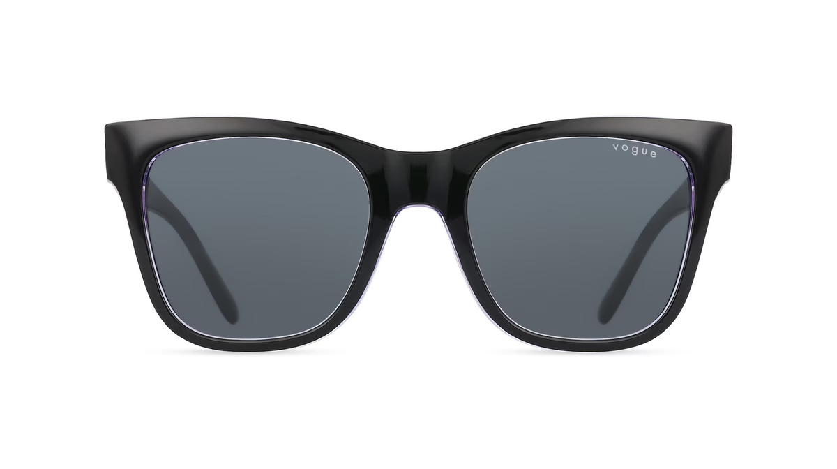 Vogue VO5428S Sonnenbrille Cat Eye, Vollrand, Acetat, Damen, schwarz, grau - Bild 1