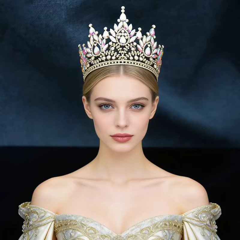 Cenmon Tiara Krone, Kristall, Damen, Hochzeit - Bild 2