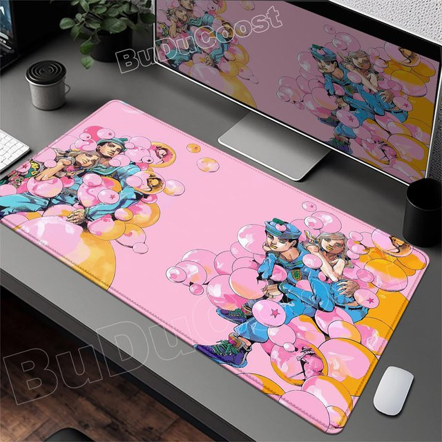 BuDuCoost Anime Jojo Bizarre Adventure Mauspad mit Joseph Joestar Design für Gaming und Laptop - Bild 1